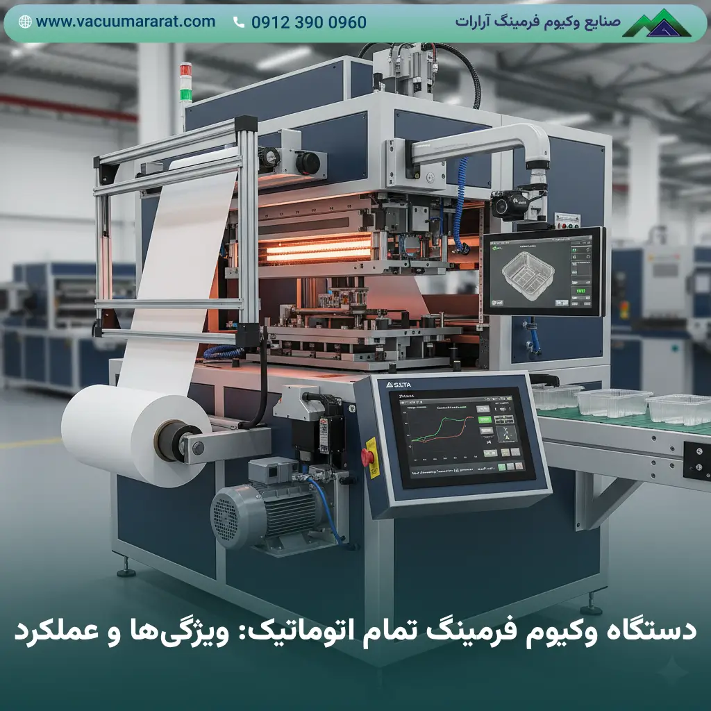 دستگاه وکیوم فرمینگ تمام اتوماتیک: ویژگی‌ها و عملکرد